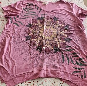 Style and Co Womens graphic ss tee